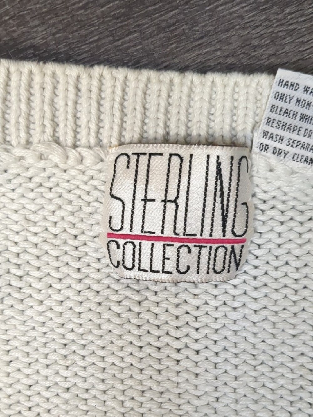 Vintage 80s Sterling Collection Cardigan Sweater Pastel Floral Cottagecore SZ S - Picture 8 of 10